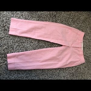 J. CREW Skimmer Pant Cotton Oxford Pink petite 0